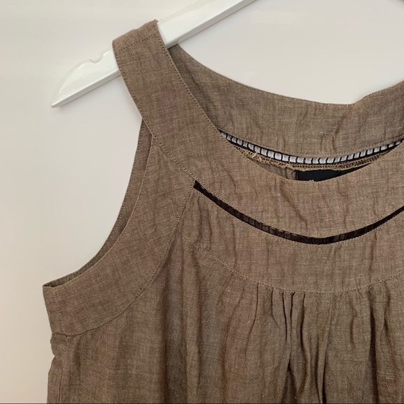 🎉HP🎉 Willi Smith Flowy Brown Tank Blouse Large - Picture 3 of 8
